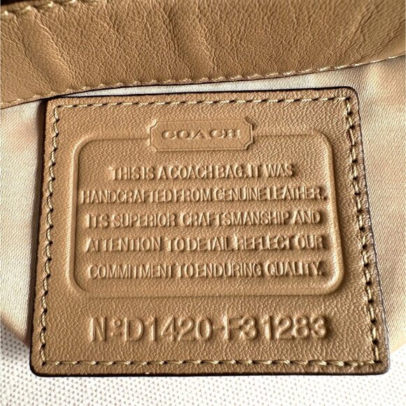 Coach F31283 Charlie Python Leather Hobo Tote Shoulder Handbag MSRP $498 - Picture 9 of 15